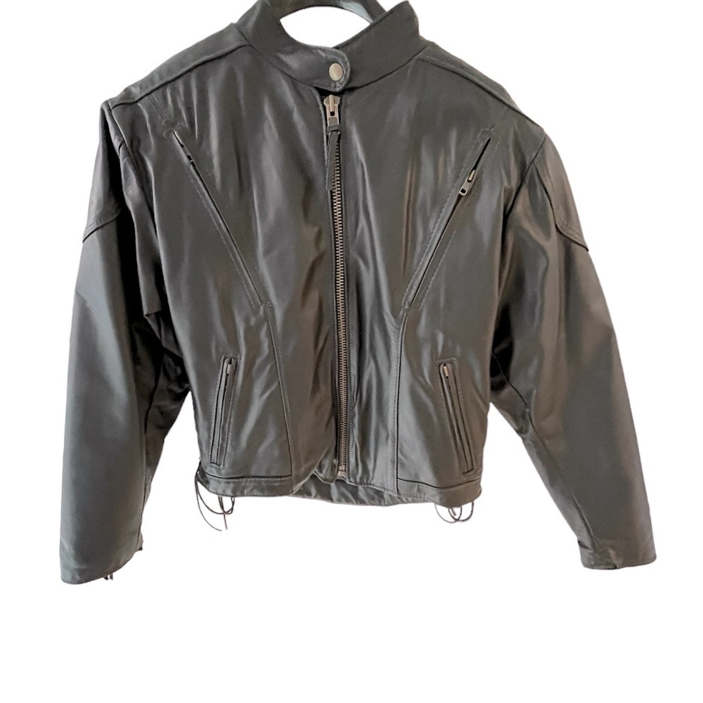 Walter Dyer Vented Leather Motorcycle Jacket Import